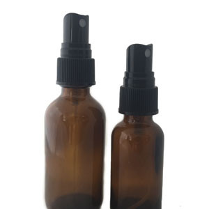 Amber Glass Bottles With Spray Top